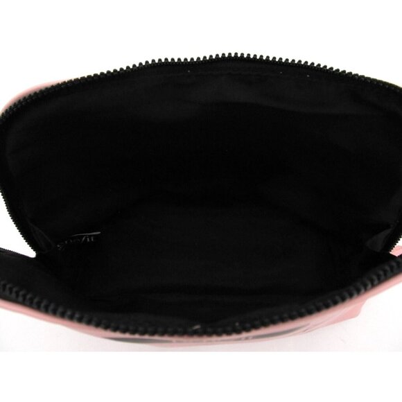 Lancome Paris Tote Bag & Benefit SF Makeup Zip Pouch Pink Purple Lined 18x14" - Picture 9 of 16